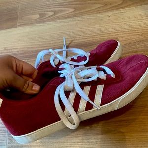 Adidas Burgundy Sneakers size 9.5